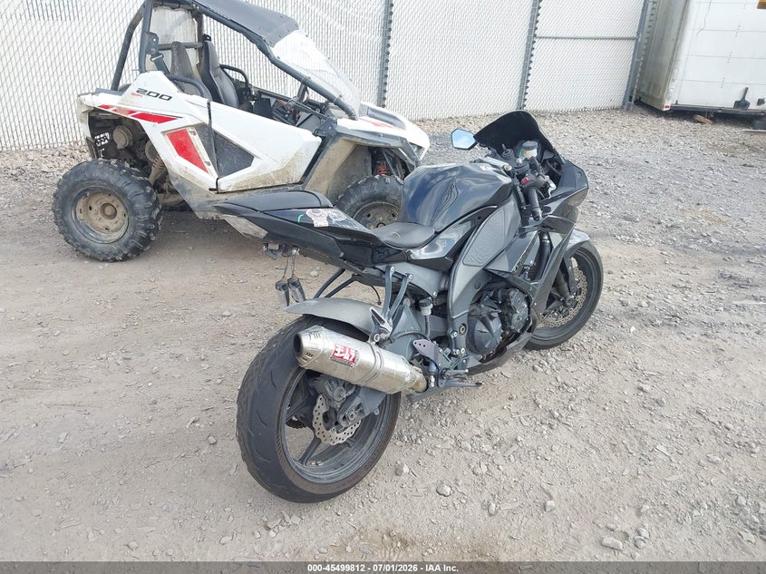 2010 Kawasaki Zx1000 VIN JKAZXCF12AA002004 IAAI salvage auction — FRONT END, Salvage (Pennsylvania), sold $1,300 on 2026-07-15 (photo 4)