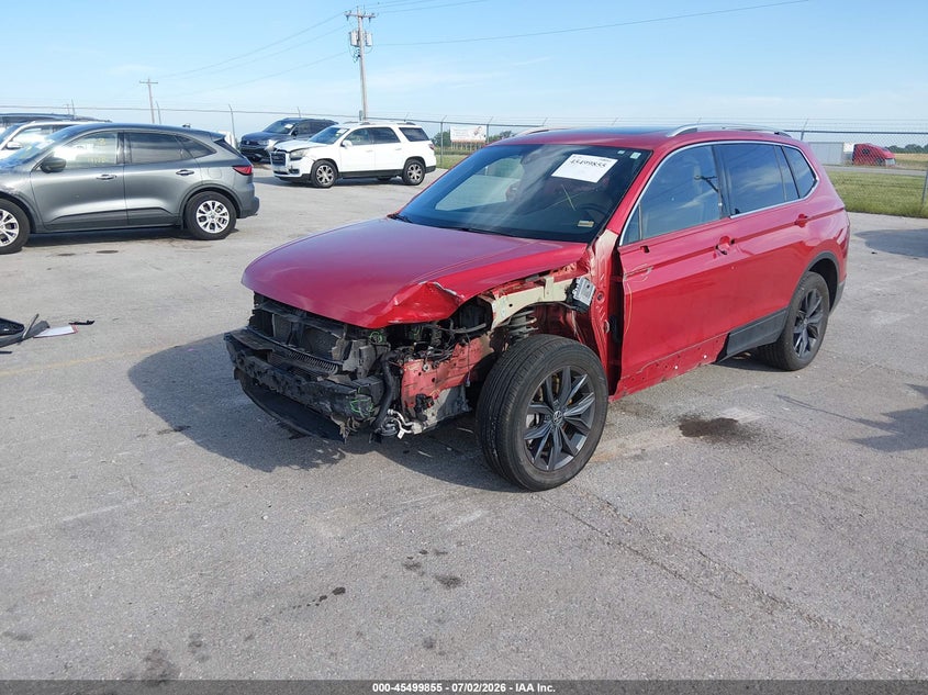 2023 Volkswagen Tiguan VIN 3VVMB7AX2PM001353 IAAI salvage auction — FRONT END, Salvage Title, sold $5,750 on 2026-08-23 (photo 2)