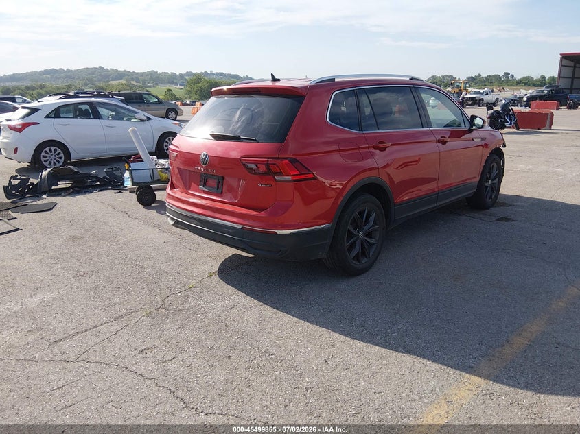 2023 Volkswagen Tiguan VIN 3VVMB7AX2PM001353 IAAI salvage auction — FRONT END, Salvage Title, sold $5,750 on 2026-08-23 (photo 4)