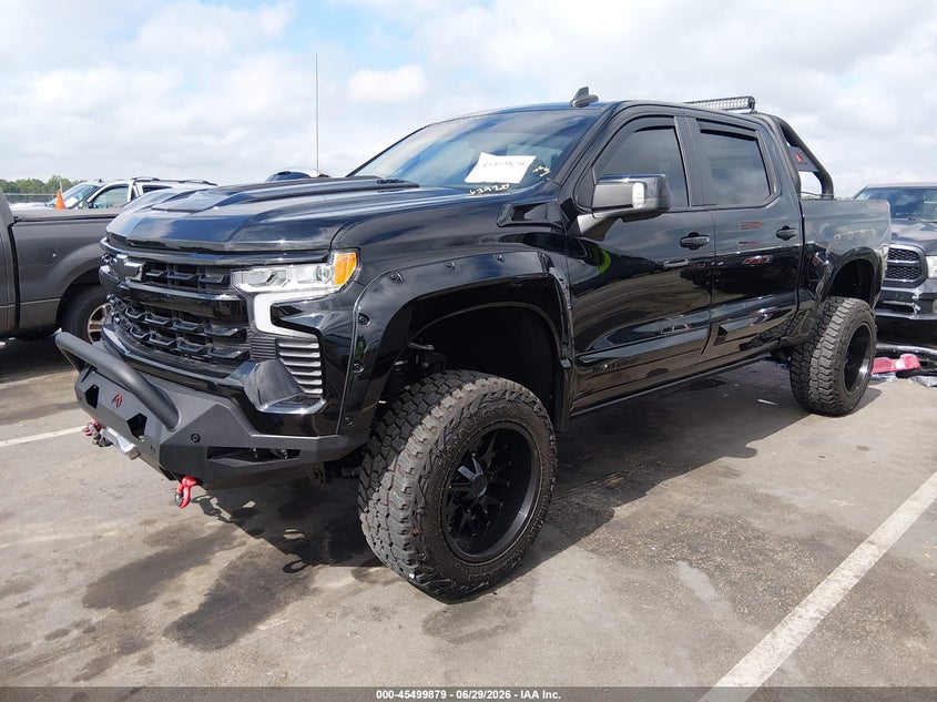 2024 Chevrolet Silverado VIN 1GCUDEEL2RZ176515 IAAI salvage auction — REAR END, Salvage Title, sold $25 on 2026-07-30 (photo 2)
