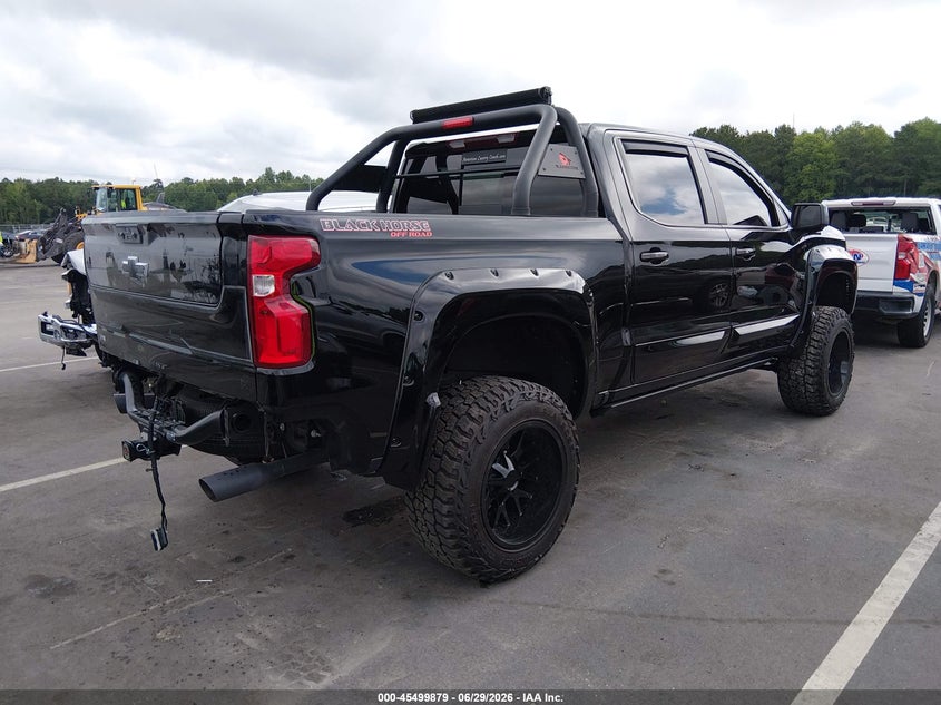 2024 Chevrolet Silverado VIN 1GCUDEEL2RZ176515 IAAI salvage auction — REAR END, Salvage Title, sold $25 on 2026-07-30 (photo 4)
