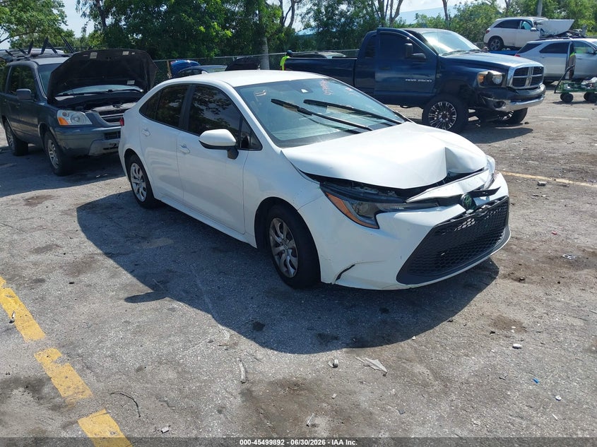 2021 Toyota Corolla VIN JTDEPMAE6MJ182371 IAAI salvage auction — FRONT END, Certificate Of Destruction (Florida), sold $3,150 on 2026-07-29 (photo 1)
