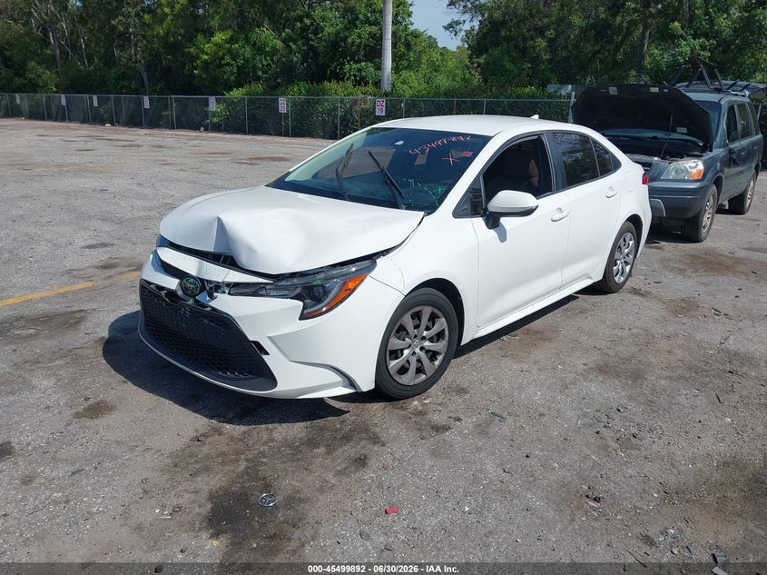 2021 Toyota Corolla VIN JTDEPMAE6MJ182371 IAAI salvage auction — FRONT END, Certificate Of Destruction (Florida), sold $3,150 on 2026-07-29 (photo 2)