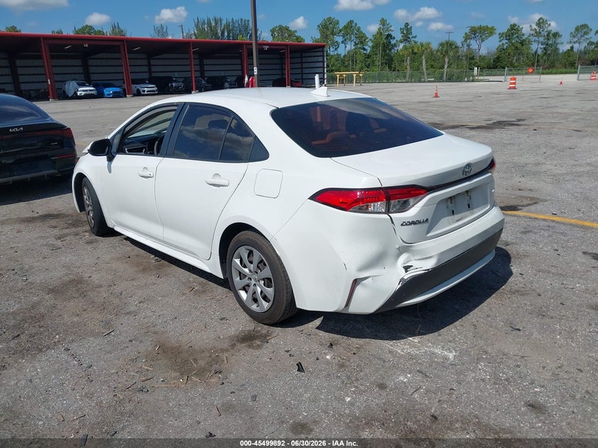 2021 Toyota Corolla VIN JTDEPMAE6MJ182371 IAAI salvage auction — FRONT END, Certificate Of Destruction (Florida), sold $3,150 on 2026-07-29 (photo 3)