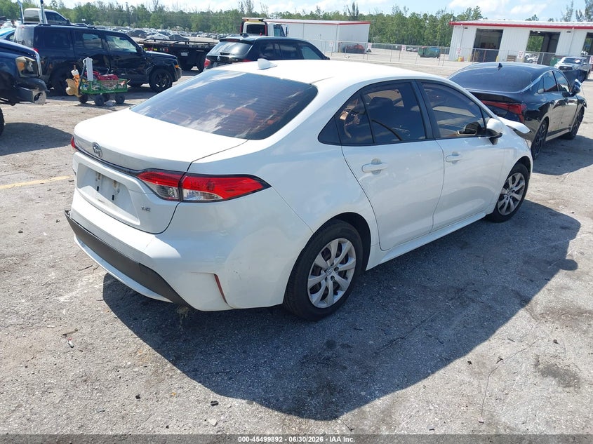 2021 Toyota Corolla VIN JTDEPMAE6MJ182371 IAAI salvage auction — FRONT END, Certificate Of Destruction (Florida), sold $3,150 on 2026-07-29 (photo 4)