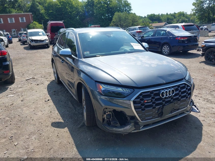 2021 Audi Sq5 VIN WA1C4BFY2M2066127 IAAI salvage auction — FRONT & REAR, Salvage (Massachusetts), sold $10,700 on 2026-08-06 (photo 1)