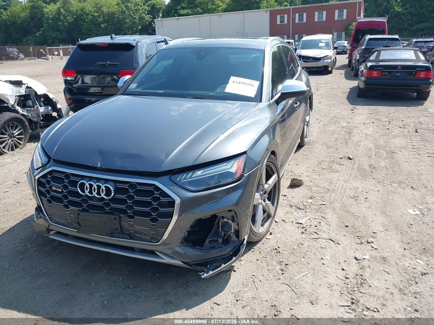 2021 Audi Sq5 VIN WA1C4BFY2M2066127 IAAI salvage auction — FRONT & REAR, Salvage (Massachusetts), sold $10,700 on 2026-08-06 (photo 2)