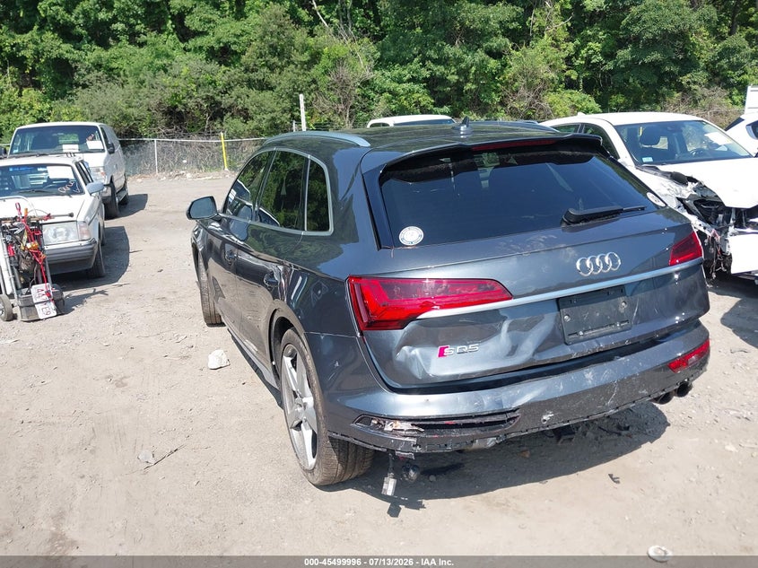 2021 Audi Sq5 VIN WA1C4BFY2M2066127 IAAI salvage auction — FRONT & REAR, Salvage (Massachusetts), sold $10,700 on 2026-08-06 (photo 3)