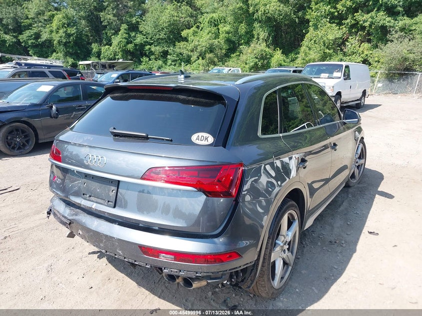 2021 Audi Sq5 VIN WA1C4BFY2M2066127 IAAI salvage auction — FRONT & REAR, Salvage (Massachusetts), sold $10,700 on 2026-08-06 (photo 4)