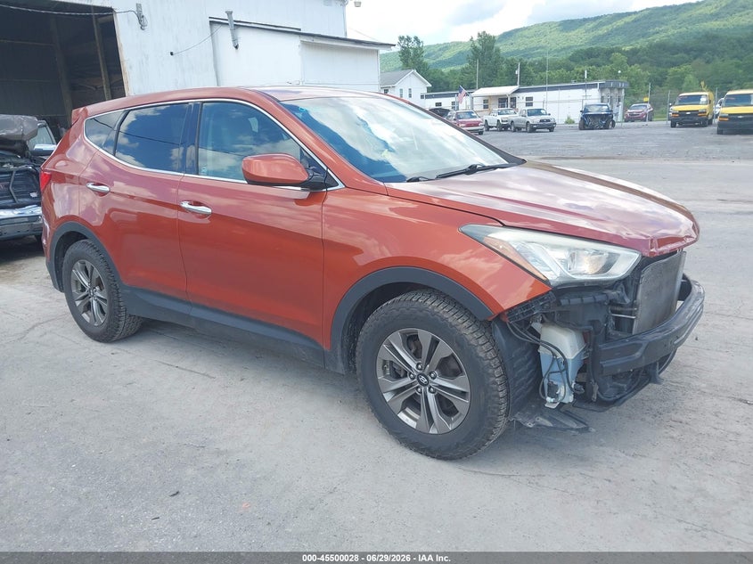2016 Hyundai Santa fe VIN 5XYZT3LB8GG364362 IAAI salvage auction — FRONT END, Salvage Title, sold $1,650 on 2026-07-15 (photo 1)