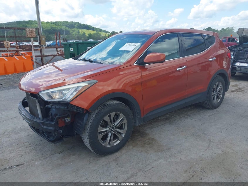 2016 Hyundai Santa fe VIN 5XYZT3LB8GG364362 IAAI salvage auction — FRONT END, Salvage Title, sold $1,650 on 2026-07-15 (photo 2)