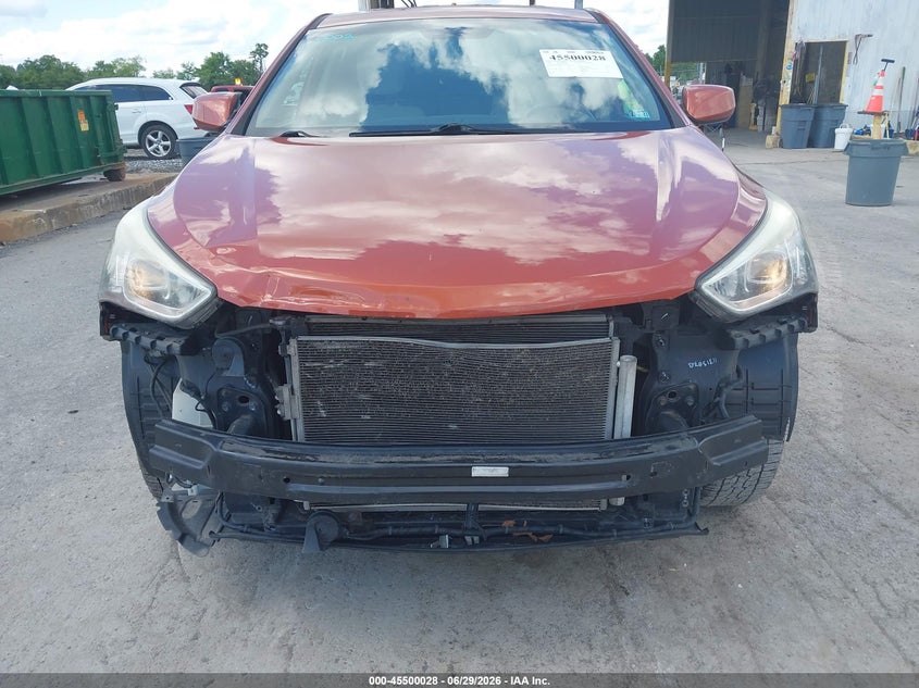 2016 Hyundai Santa fe VIN 5XYZT3LB8GG364362 IAAI salvage auction — FRONT END, Salvage Title, sold $1,650 on 2026-07-15 (photo 6)