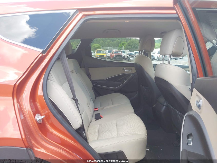 2016 Hyundai Santa fe VIN 5XYZT3LB8GG364362 IAAI salvage auction — FRONT END, Salvage Title, sold $1,650 on 2026-07-15 (photo 8)