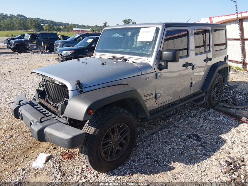 2016 Jeep Wrangler / VIN 1C4BJWDGXGL297724 IAAI salvage auction — FRONT END, Salvage (Arkansas), sold $3,300 on 2026-07-24 (photo 2)