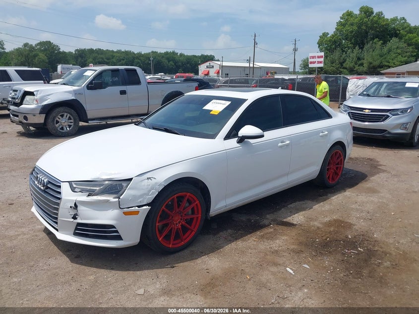 2017 Audi A4 VIN WAUGNAF46HN030986 IAAI salvage auction — LEFT FRONT, Salvage Title, sold $1,750 on 2026-07-26 (photo 2)