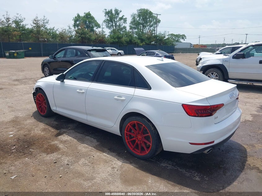 2017 Audi A4 VIN WAUGNAF46HN030986 IAAI salvage auction — LEFT FRONT, Salvage Title, sold $1,750 on 2026-07-26 (photo 3)