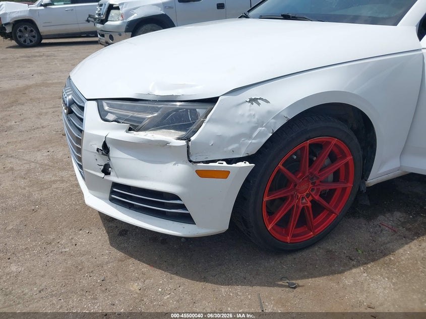 2017 Audi A4 VIN WAUGNAF46HN030986 IAAI salvage auction — LEFT FRONT, Salvage Title, sold $1,750 on 2026-07-26 (photo 6)
