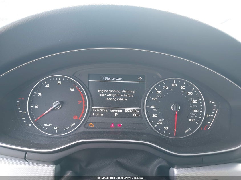2017 Audi A4 VIN WAUGNAF46HN030986 IAAI salvage auction — LEFT FRONT, Salvage Title, sold $1,750 on 2026-07-26 (photo 7)
