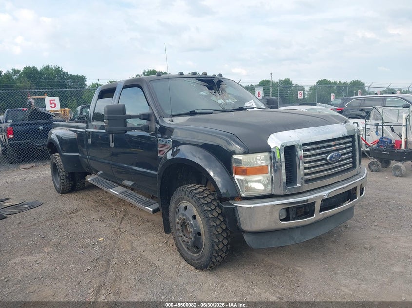 2008 Ford F-450 VIN 1FTXW43RX8EC25586 IAAI salvage auction — INTERIOR BURN, Mv-907A (New York), sold $800 on 2026-07-09 (photo 1)
