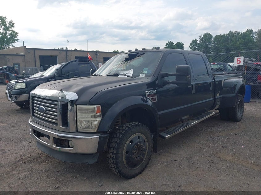 2008 Ford F-450 VIN 1FTXW43RX8EC25586 IAAI salvage auction — INTERIOR BURN, Mv-907A (New York), sold $800 on 2026-07-09 (photo 2)