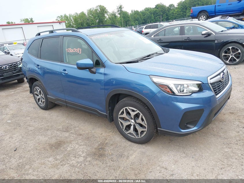 2020 Subaru Forester VIN JF2SKAGC7LH585806 IAAI salvage auction — REAR END, Mv-907A (New York), sold $3,550 on 2026-07-28 (photo 1)