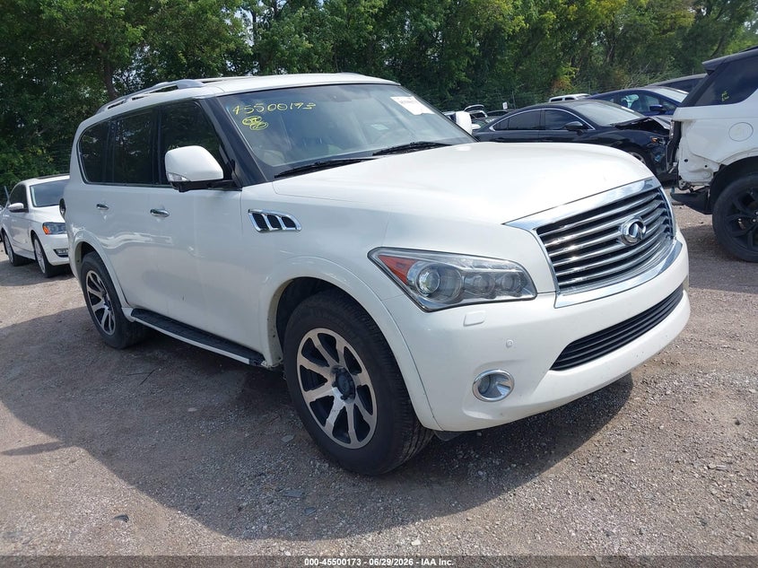 2013 Infiniti Qx56 VIN JN8AZ2NC1D9330390 IAAI salvage auction — NORMAL WEAR, Clear (Indiana), sold $1,050 on 2026-07-15 (photo 1)