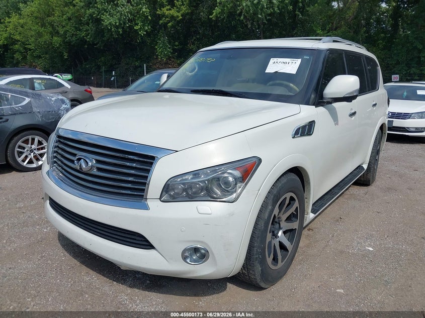 2013 Infiniti Qx56 VIN JN8AZ2NC1D9330390 IAAI salvage auction — NORMAL WEAR, Clear (Indiana), sold $1,050 on 2026-07-15 (photo 2)
