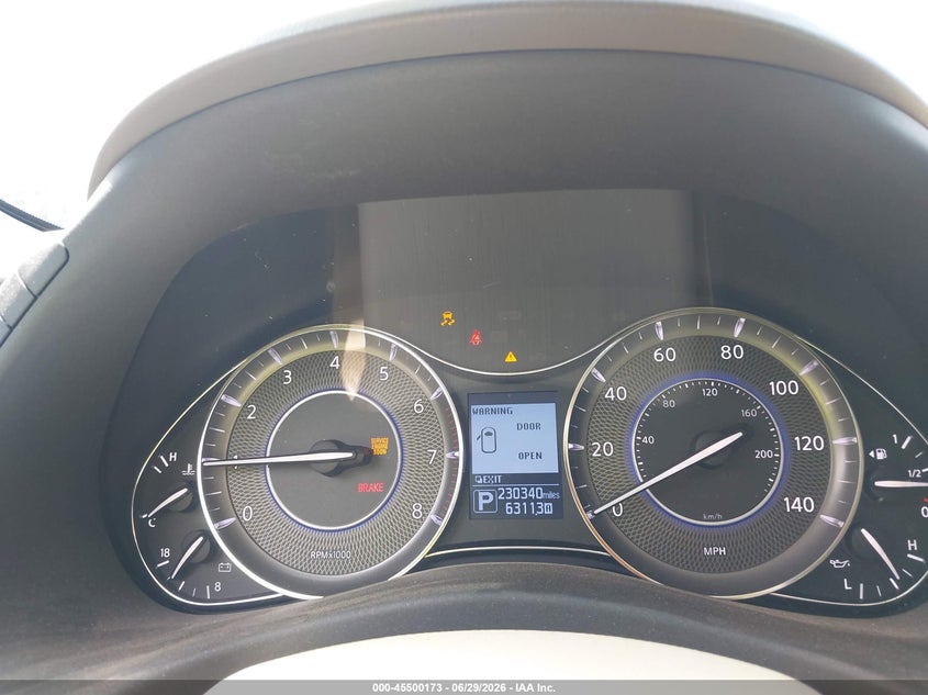 2013 Infiniti Qx56 VIN JN8AZ2NC1D9330390 IAAI salvage auction — NORMAL WEAR, Clear (Indiana), sold $1,050 on 2026-07-15 (photo 7)