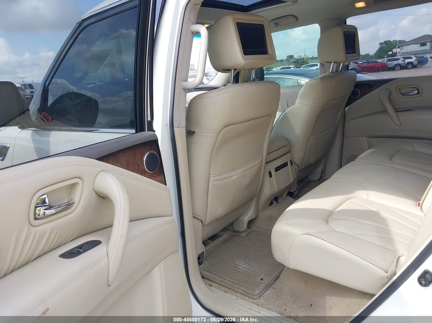 2013 Infiniti Qx56 VIN JN8AZ2NC1D9330390 IAAI salvage auction — NORMAL WEAR, Clear (Indiana), sold $1,050 on 2026-07-15 (photo 8)
