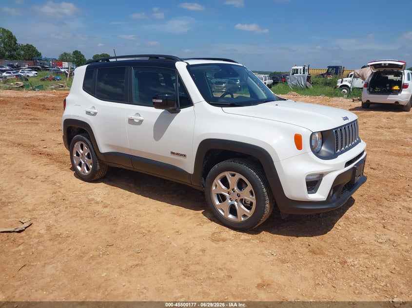 2022 Jeep Renegade VIN ZACNJDD15NPN69390 IAAI salvage auction — HAIL, Salvage Title, sold $7,800 on 2026-08-03 (photo 1)