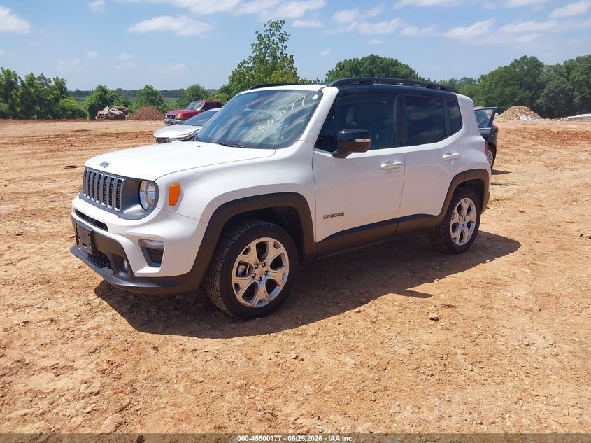 2022 Jeep Renegade VIN ZACNJDD15NPN69390 IAAI salvage auction — HAIL, Salvage Title, sold $7,800 on 2026-08-03 (photo 2)
