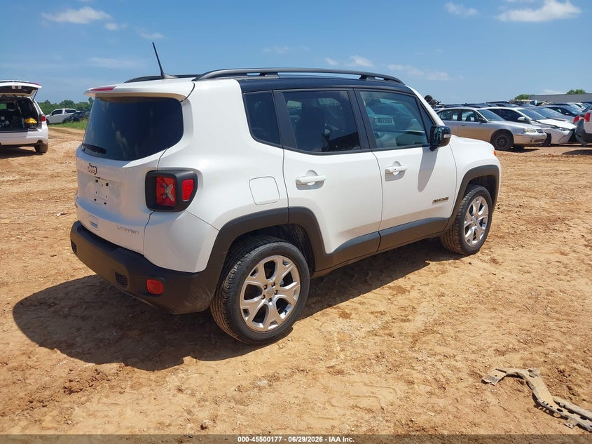 2022 Jeep Renegade VIN ZACNJDD15NPN69390 IAAI salvage auction — HAIL, Salvage Title, sold $7,800 on 2026-08-03 (photo 4)