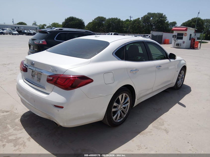 2015 Infiniti Q70 VIN JN1BY1AP6FM541416 IAAI salvage auction — NORMAL WEAR, Original (Texas), sold $3,975 on 2026-07-21 (photo 4)