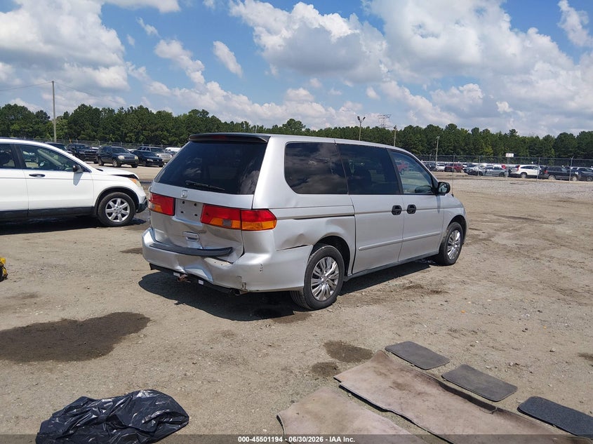 2003 Honda Odyssey VIN 5FNRL18573B155221 IAAI salvage auction — REAR END, Salvage (South Carolina), sold $300 on 2026-08-03 (photo 4)