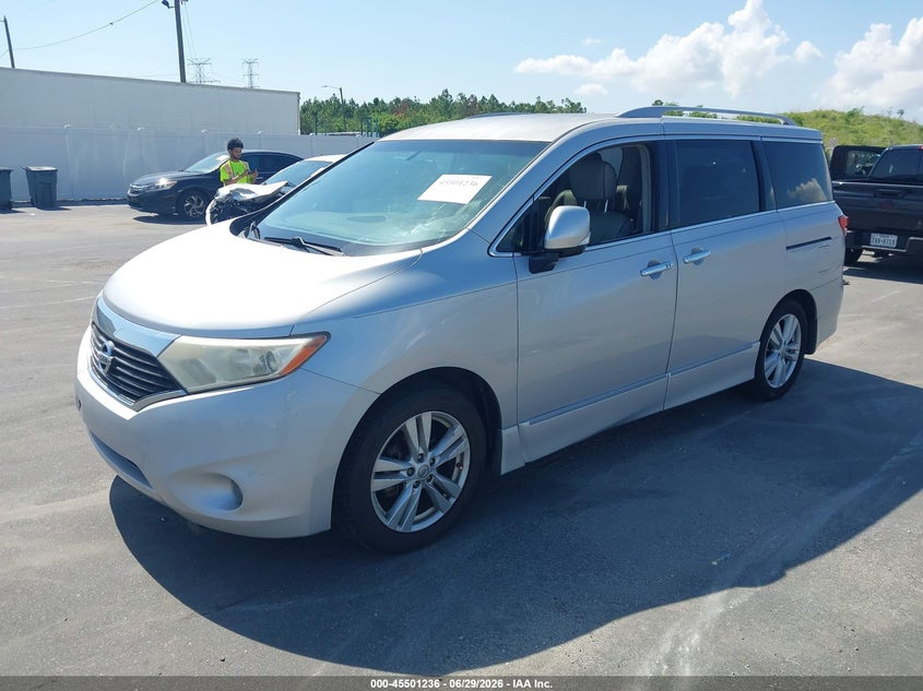 2015 Nissan Quest VIN JN8AE2KP5F9132708 IAAI salvage auction — RIGHT REAR, Rebuildable (Florida), sold $700 on 2026-07-13 (photo 2)