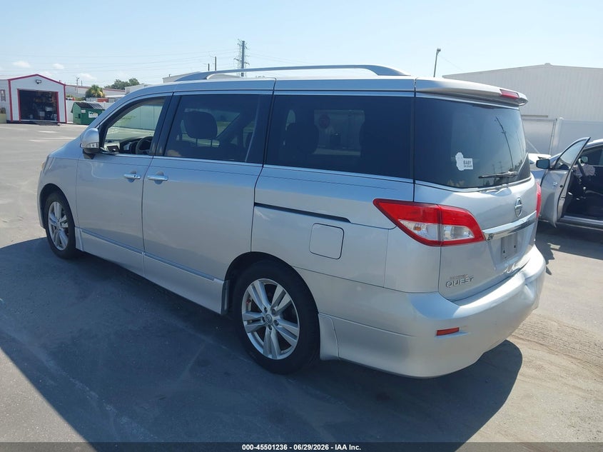 2015 Nissan Quest VIN JN8AE2KP5F9132708 IAAI salvage auction — RIGHT REAR, Rebuildable (Florida), sold $700 on 2026-07-13 (photo 3)