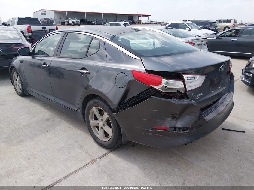 2015 Kia Optima VIN KNAGM4A79F5626872 IAAI salvage auction — REAR END, Salvage (Texas), sold $575 on 2026-07-20 (photo 3)