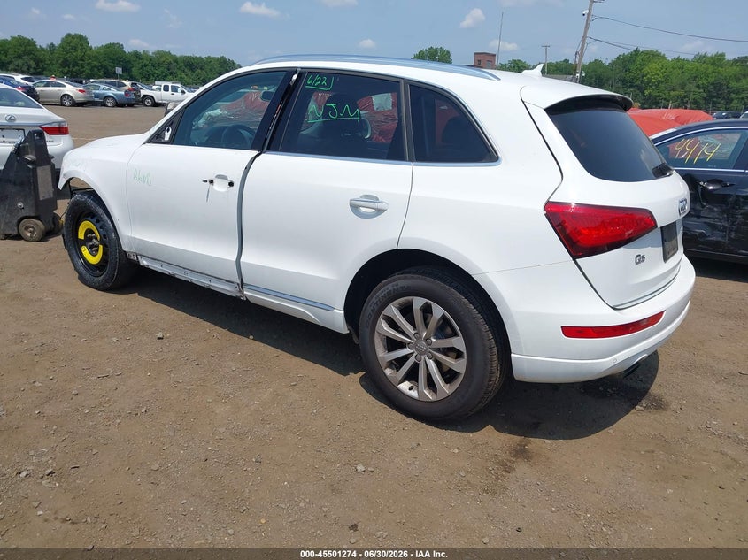 2015 Audi Q5 VIN WA1LFAFP6FA133607 IAAI salvage auction — FRONT END, Salvage Title, sold $2,100 on 2026-07-22 (photo 3)
