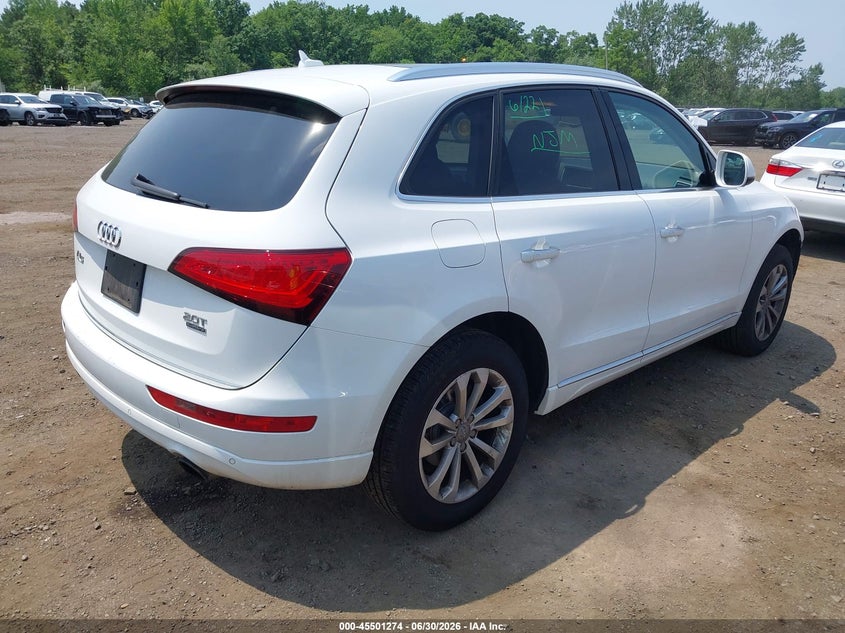 2015 Audi Q5 VIN WA1LFAFP6FA133607 IAAI salvage auction — FRONT END, Salvage Title, sold $2,100 on 2026-07-22 (photo 4)
