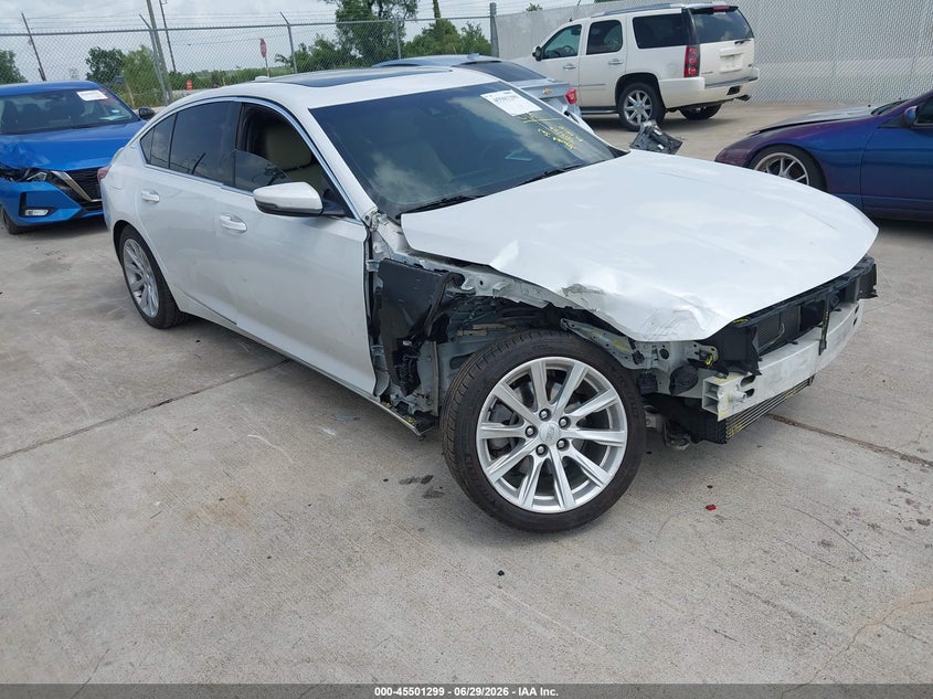 2020 Cadillac Ct5 VIN 1G6DW5RK2L0122349 IAAI salvage auction — FRONT END, Wait Title, sold $4,750 on 2026-09-07 (photo 1)