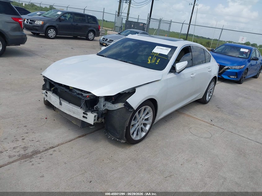 2020 Cadillac Ct5 VIN 1G6DW5RK2L0122349 IAAI salvage auction — FRONT END, Wait Title, sold $4,750 on 2026-09-07 (photo 2)