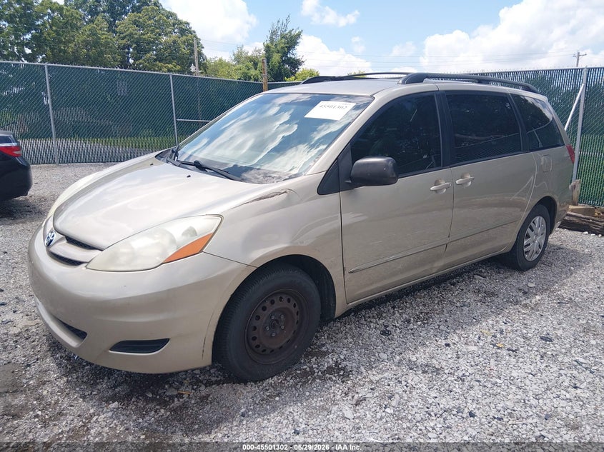 2008 Toyota Sienna VIN 5TDZK23C28S110432 IAAI salvage auction — FRONT END, Salvage (Kentucky), sold $775 on 2026-08-01 (photo 2)