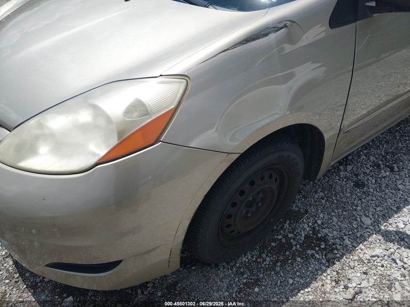 2008 Toyota Sienna VIN 5TDZK23C28S110432 IAAI salvage auction — FRONT END, Salvage (Kentucky), sold $775 on 2026-08-01 (photo 6)