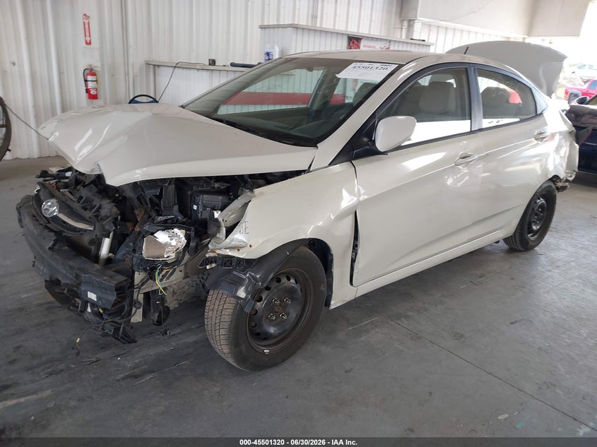 2016 Hyundai Accent VIN KMHCT4AE1GU986238 IAAI salvage auction — FRONT & REAR, Rebuildable (Florida), sold $450 on 2026-07-22 (photo 2)