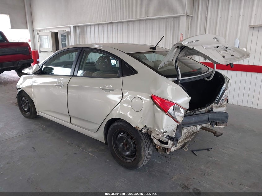 2016 Hyundai Accent VIN KMHCT4AE1GU986238 IAAI salvage auction — FRONT & REAR, Rebuildable (Florida), sold $450 on 2026-07-22 (photo 3)