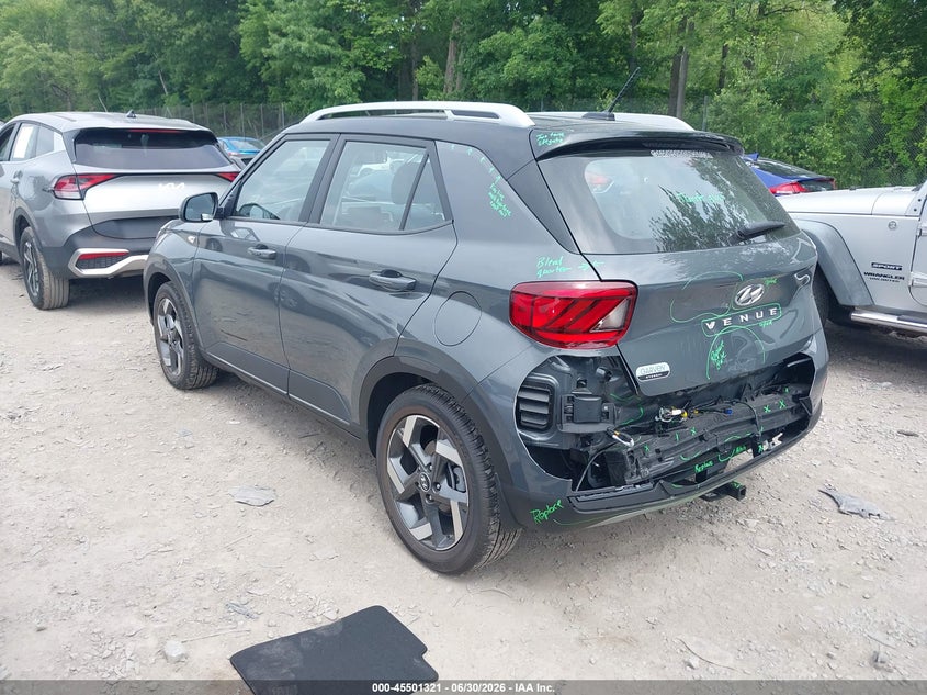 2026 Hyundai Venue VIN KMHRC8A32TU428621 IAAI salvage auction — REAR END, Mv-907A (New York), sold $6,400 on 2026-07-21 (photo 3)