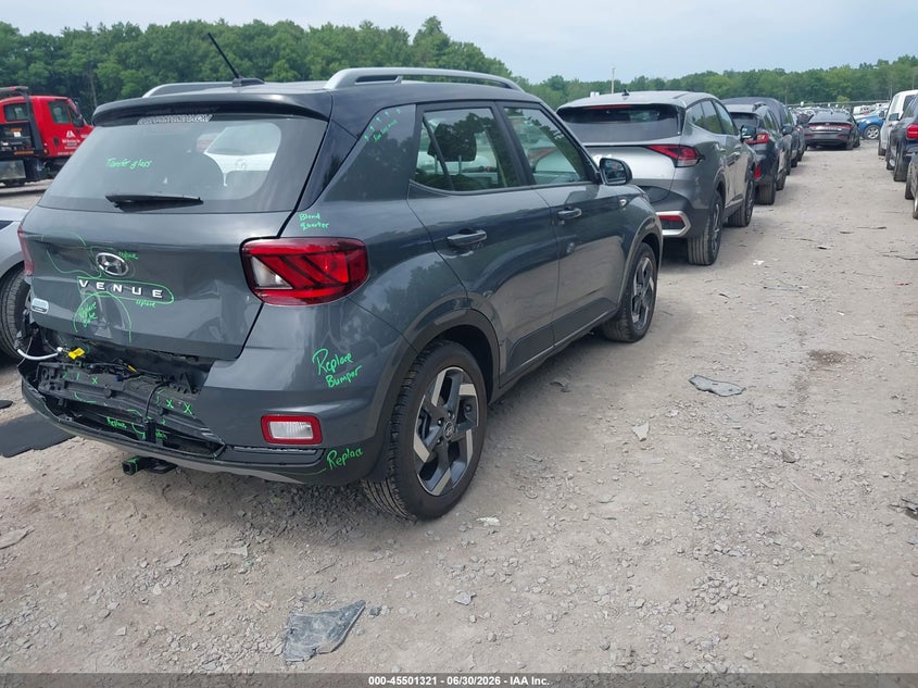2026 Hyundai Venue VIN KMHRC8A32TU428621 IAAI salvage auction — REAR END, Mv-907A (New York), sold $6,400 on 2026-07-21 (photo 4)