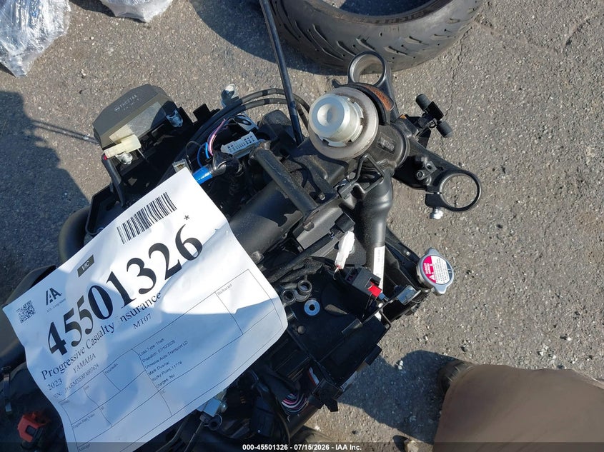 2023 Yamaha Mt VIN JYARM32E8PA007624 IAAI salvage auction — STRIPPED, Salvage Title, sold $575 on 2026-07-28 (photo 7)