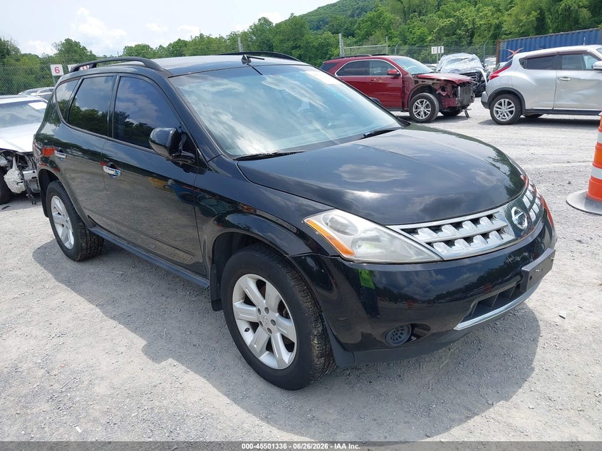 2007 Nissan Murano VIN JN8AZ08W57W629364 IAAI salvage auction — NORMAL WEAR, Clear (Virginia), sold $400 on 2026-07-14 (photo 1)