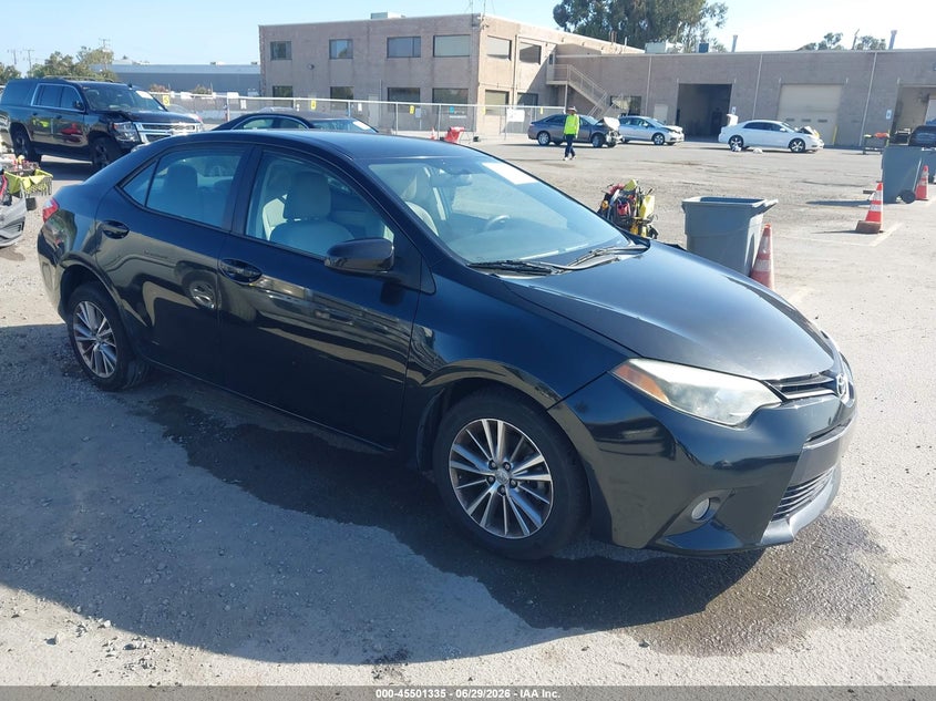 2015 Toyota Corolla VIN 5YFBURHE0FP238561 IAAI salvage auction — LEFT FRONT, Salvage (California), sold $2,050 on 2026-07-29 (photo 1)